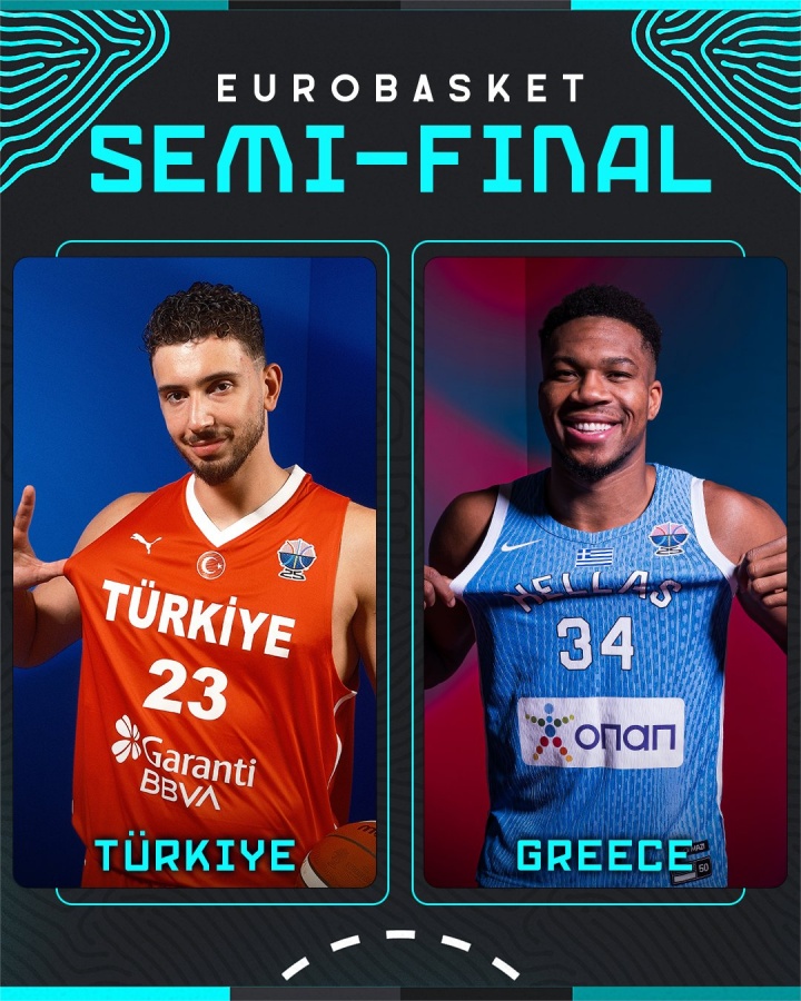 九游体育-欧锦赛第十四日战报：申荣膺三双土耳其晋级半决赛 字母哥29分希腊大胜立陶宛